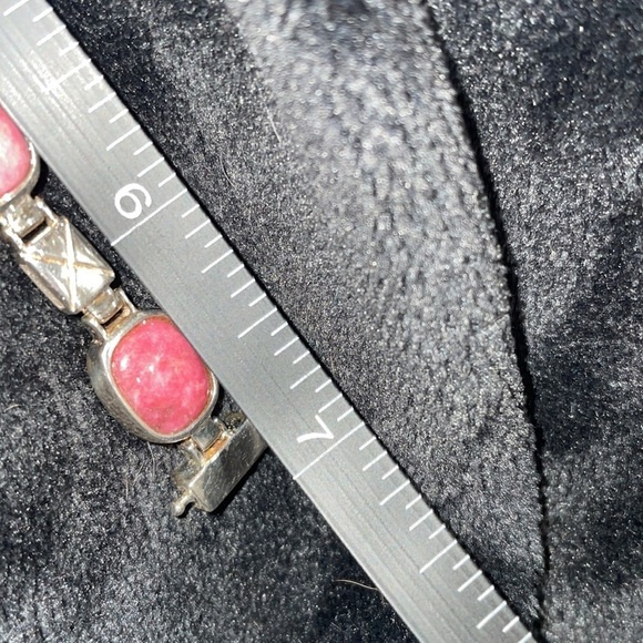 Sterling Silver Turquoise & Pink Thulite Reversible Bracelet by Jay King - Picture 11 of 15